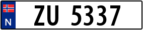 Trailer License Plate